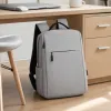 This grey, simple, fashionable and casual backpack is suitable for both men and women details Picture